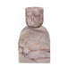 Marble White Brown Foundation Candle Holder - Home And Beyond