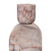 Marble White Brown Foundation Candle Holder - Home And Beyond