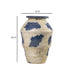Visha Cream and Blue Terracotta Decorative Vase - Home And Beyond