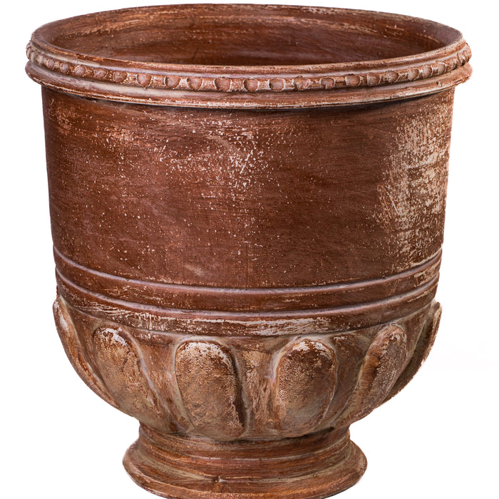 Visha Cream and Blue Terracotta Decorative Vase