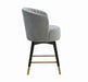 Liana Grey Velvet Swivel Stool - Home And Beyond