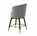 Liana Grey Velvet Swivel Stool - Home And Beyond