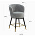 Liana Grey Velvet Swivel Stool - Home And Beyond