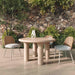 Barbara Cream Textured Indoor / Outdoor 47 inch Round Dining Table - Home And Beyond
