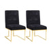 Akiko Black Velvet Chair - Set of 2 image