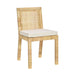 Amara Cream Contract-Grade Linen Dining Chair - Home And Beyond