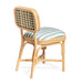 Dorine Striped Performance Linen &amp; Rattan Dining Chair - Home And Beyond