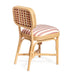 Dorine Striped Performance Linen &amp; Rattan Dining Chair - Home And Beyond