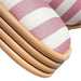 Dorine Striped Performance Linen &amp; Rattan Dining Chair - Home And Beyond