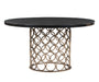 Valentina Brass Round Dining Table - UK - Home And Beyond