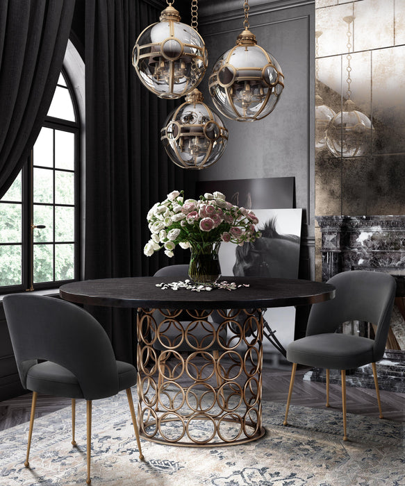 Valentina Brass Round Dining Table - UK - Home And Beyond