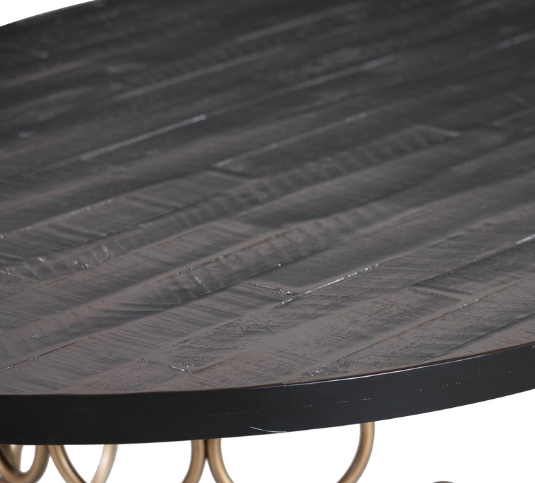 Valentina Brass Round Dining Table - UK - Home And Beyond
