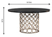 Valentina Brass Round Dining Table - UK - Home And Beyond