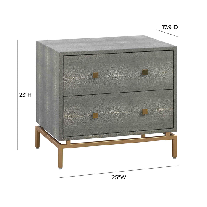 Pesce Shagreen Nightstand - UK - Home And Beyond