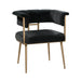 Astrid Grey Velvet Chair - UK - Home And Beyond