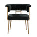 Astrid Grey Velvet Chair - UK - Home And Beyond