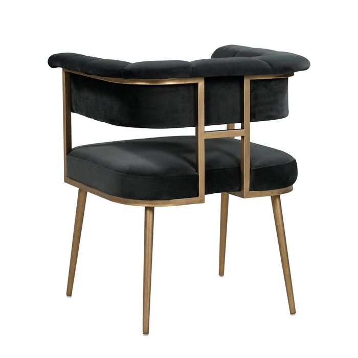 Astrid Grey Velvet Chair - UK - Home And Beyond