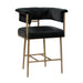 Astrid Grey Velvet Counter Stool - UK - Home And Beyond