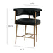 Astrid Grey Velvet Counter Stool - UK - Home And Beyond