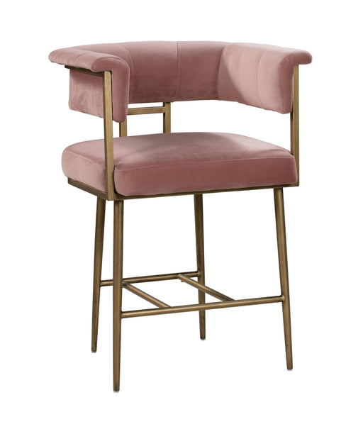 Astrid Blush Velvet Counter Stool image