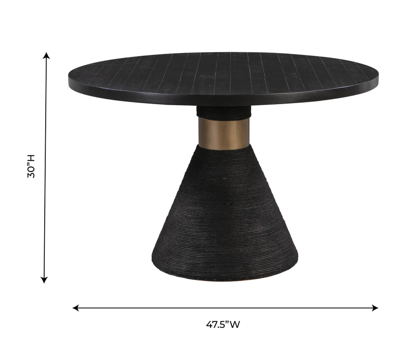 Rishi Black Rope Round Table - UK - Home And Beyond