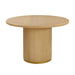 Chelsea Natural Oak Wood Round Dining Table - UK - Home And Beyond