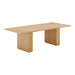 Chelsea Natural Oak Wood Rectangular Dining Table - UK - Home And Beyond