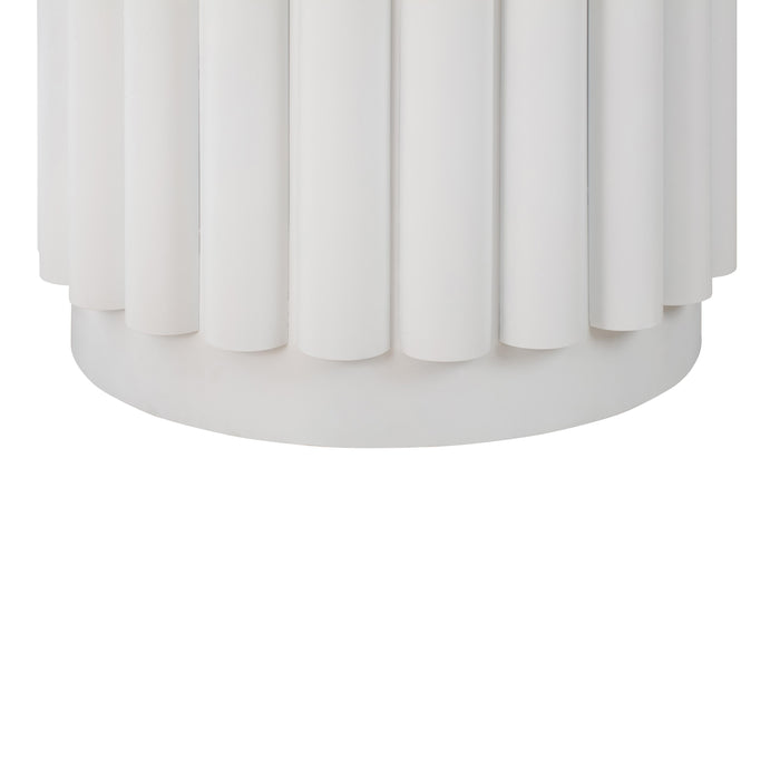 Kali 55 Inch White Round Dining Table - UK - Home And Beyond