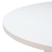 Kali 55 Inch White Round Dining Table - UK - Home And Beyond