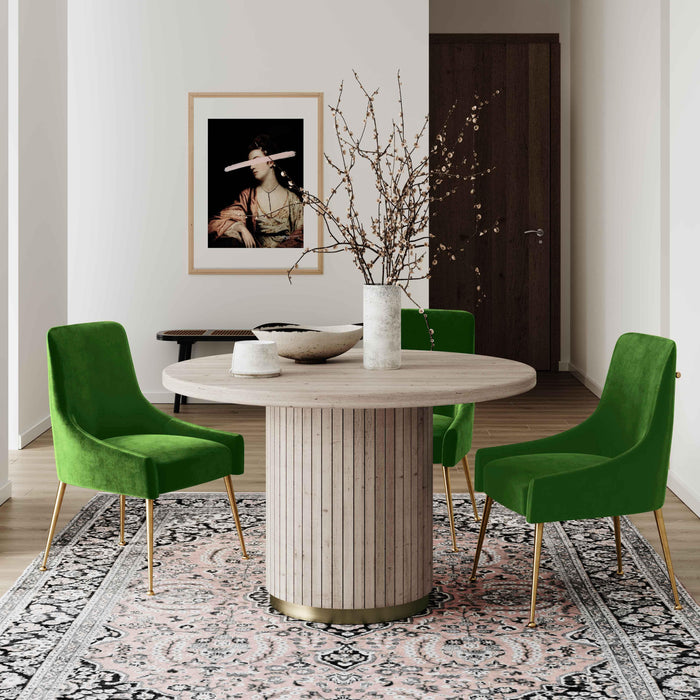 Beatrix Green Velvet Side Chair - UK - Home And Beyond