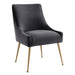 Beatrix Grey Velvet Side Chair - UK - Home And Beyond