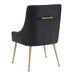 Beatrix Grey Velvet Side Chair - UK - Home And Beyond
