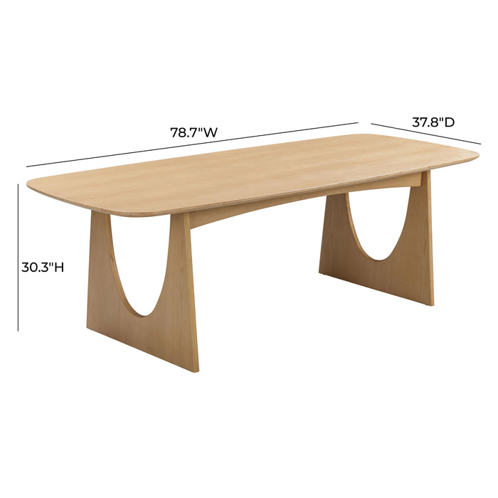 Cybill Natural Ash Dining Table - UK - Home And Beyond