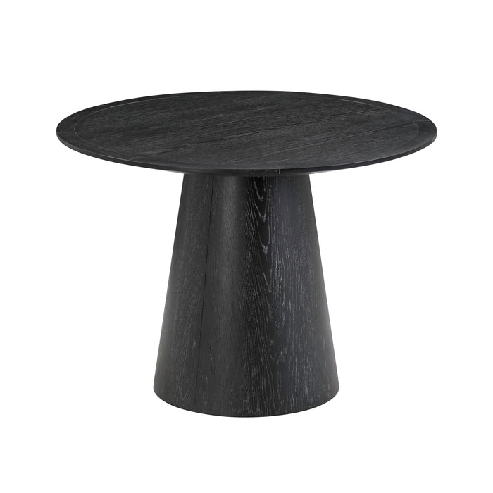 Sahara Black Oak Round Dining Table - UK - Home And Beyond