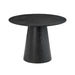 Sahara Black Oak Round Dining Table - UK - Home And Beyond