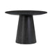 Sahara Black Oak Round Dining Table - UK - Home And Beyond