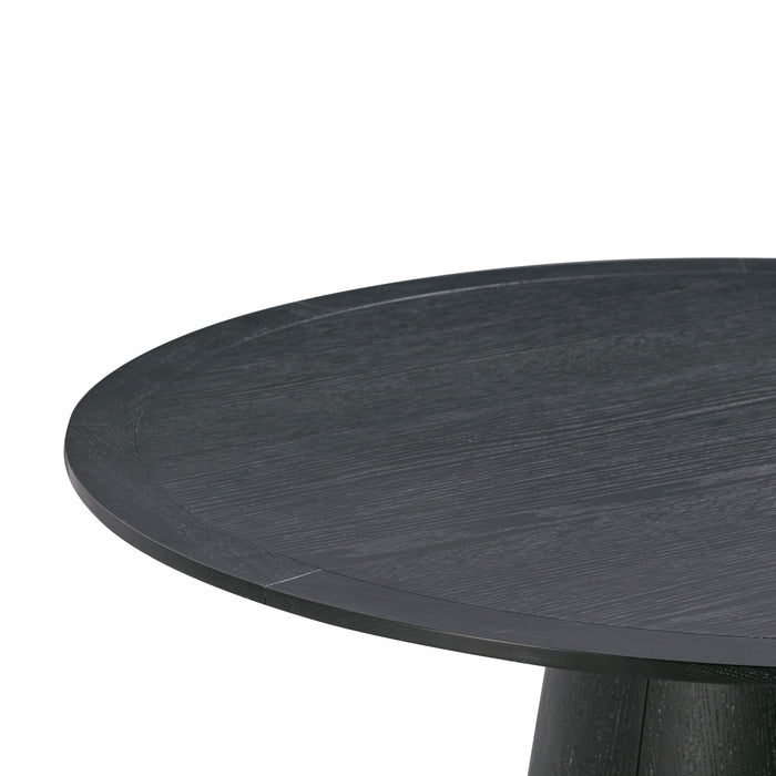Sahara Black Oak Round Dining Table - UK - Home And Beyond