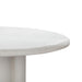 Elika White Faux Plaster Round Dining Table - UK - Home And Beyond
