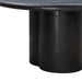 Elika Black Faux Plaster Round Dining Table - UK - Home And Beyond