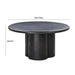 Elika Black Faux Plaster Round Dining Table - UK - Home And Beyond