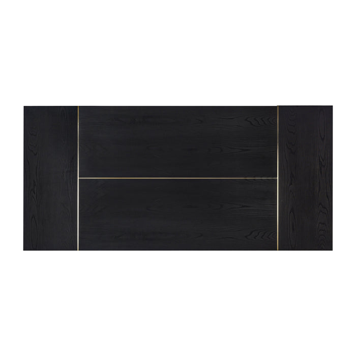 Shiloh 102" Black Ash Rectangular Dining Table