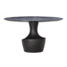 Gevra Black Acacia & Faux Plaster Dining Table - UK - Home And Beyond