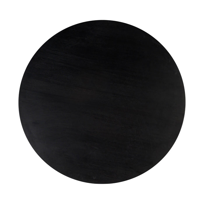 Gevra Black Acacia & Faux Plaster Dining Table - UK - Home And Beyond