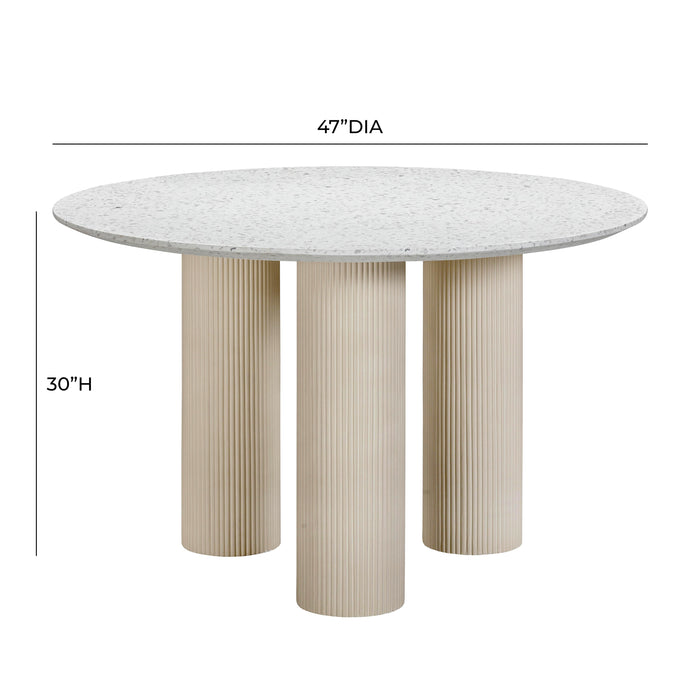 Parcino Terrazzo Concrete Indoor / Outdoor Dining Table - UK - Home And Beyond