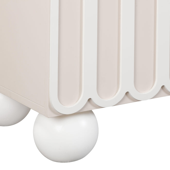 Tori Motif Taupe Buffet - UK - Home And Beyond