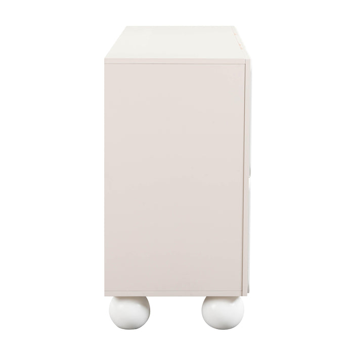 Tori Motif Taupe Buffet - Home And Beyond