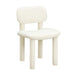 Elise Ivory White Performance Velvet Dining Chair - Home And Beyond