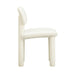 Elise Ivory White Performance Velvet Dining Chair - Home And Beyond