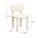 Elise Ivory White Performance Velvet Dining Chair - Home And Beyond