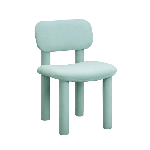 Elise Pale Blue Performance Velvet Dining Chair - Home And Beyond